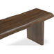 Lila Brown Dining Bench, Small